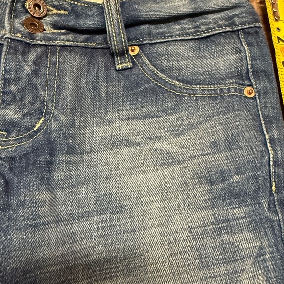 Diesel size 29 capri lengh EUC Blue Flare Wide Leg Jeans with Authentic Fading - Picture 10 of 12